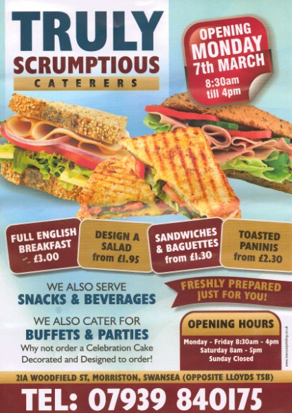 swansea caterer truly scrumptious