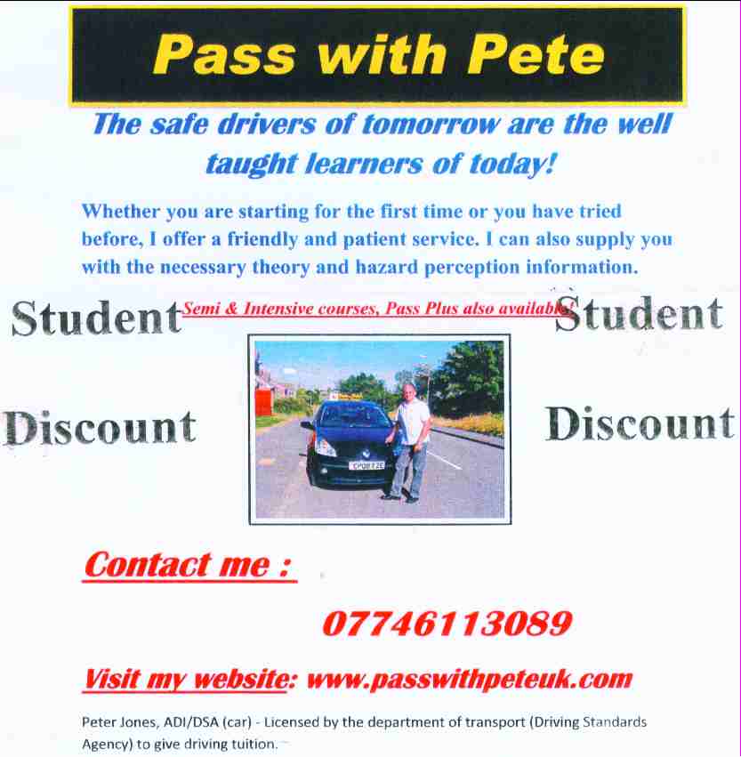 pass with pete swansea driving school tuition