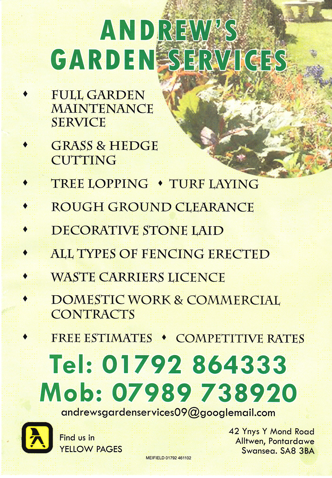 andrews garden services