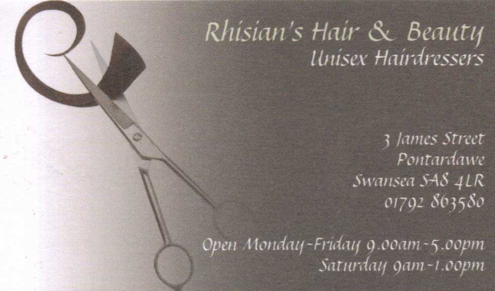 rhisians hair  pontardawe