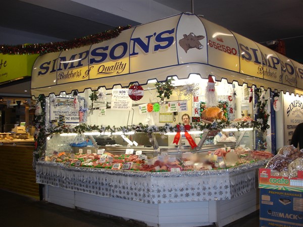 Pic of Simpsons Butchers Swansea Market