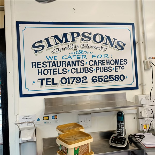 Pic of Simpsons Butchers Swansea Market