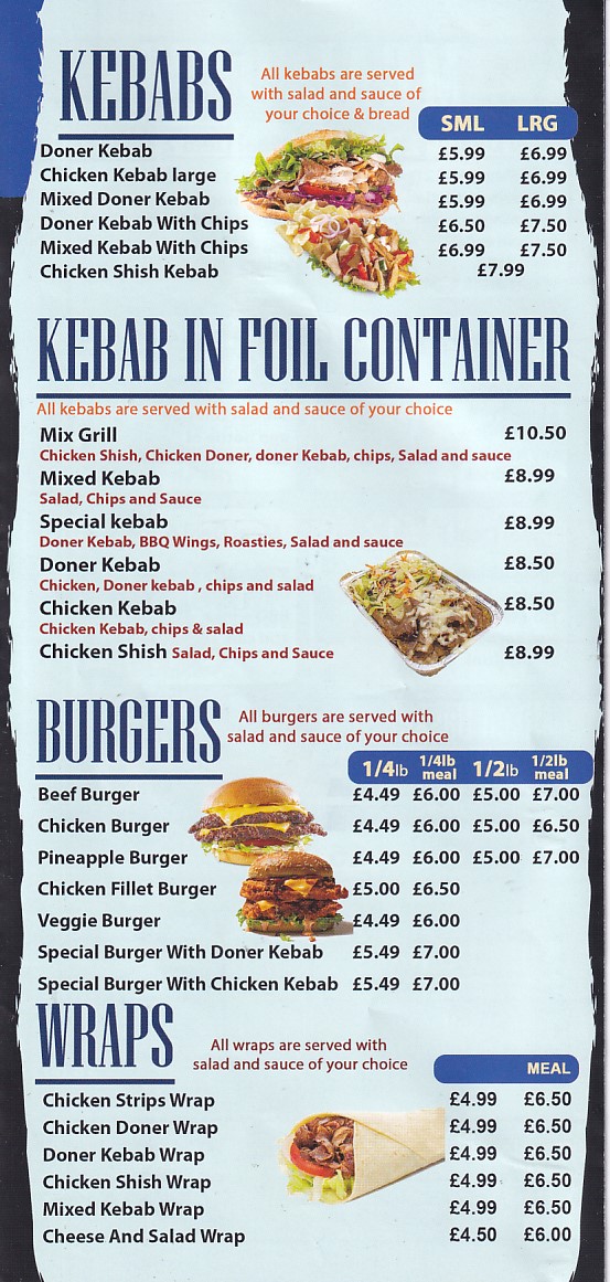 Menu 3 of Uplands Fish Bar & Kebab House